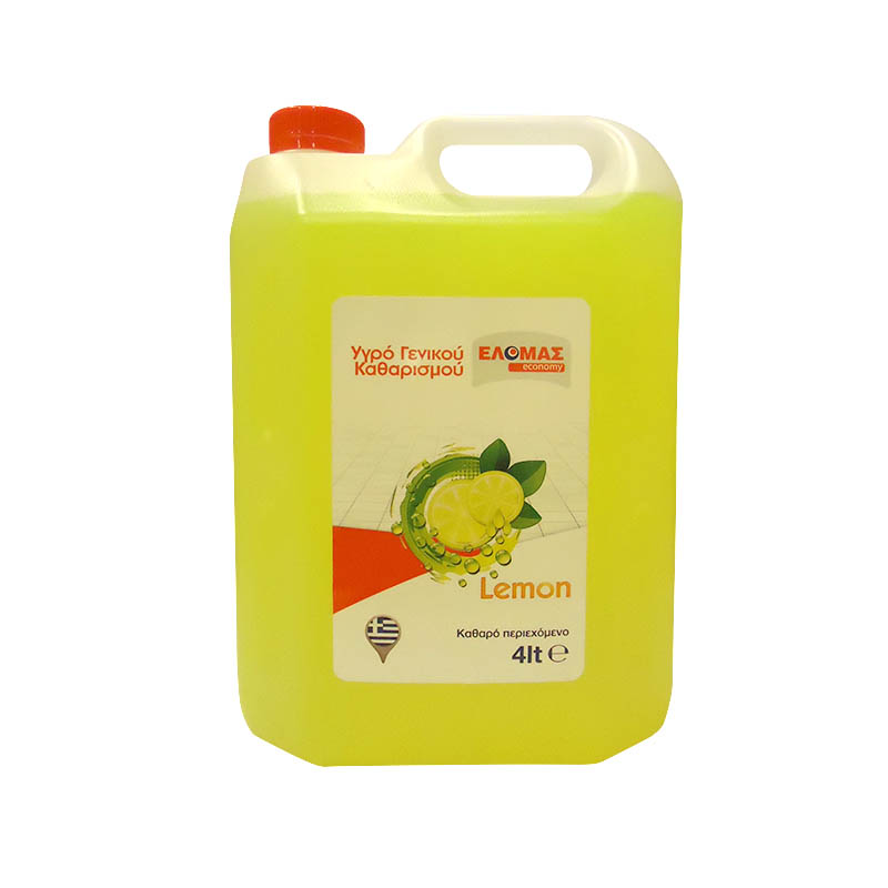 ΕΛΟΜΑΣ Economy υγρό γενικού καθαρισμού lemon 4lt