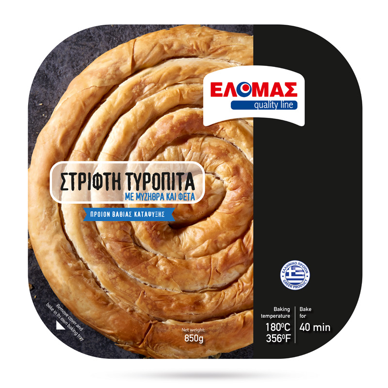 ΕΛΟΜΑΣ Στριφτή Τυρόπιτα με Μυζήθρα και Φέτα 850g