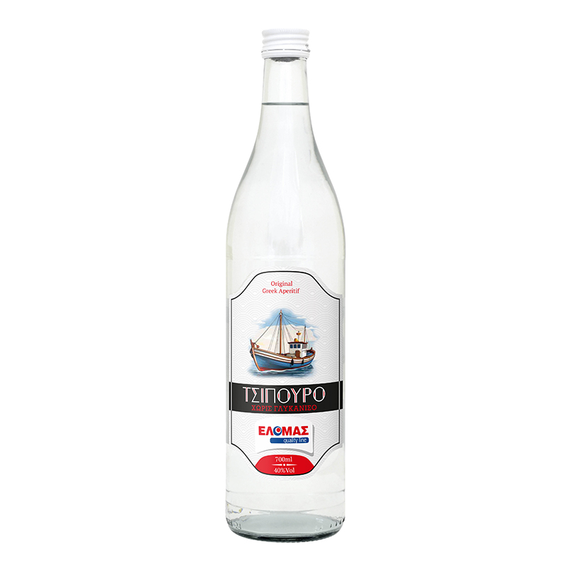 ΕΛΟΜΑΣ Τσίπουρο (χωρίς γλυκάνισο) 700ml